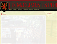 Tablet Screenshot of jdmcclimentspub.com